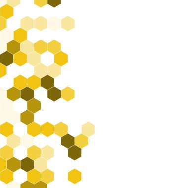 Grenli desen altıgenler renkli oluşur. Petek vektör arka plan. İzometrik geometri soyutlama. En boy oranı 1:1