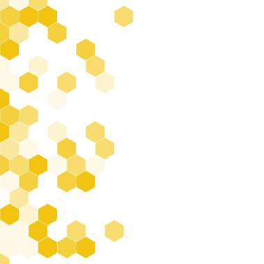 Grenli desen altıgenler renkli oluşur. Petek vektör arka plan. İzometrik geometri soyutlama. En boy oranı 1:1