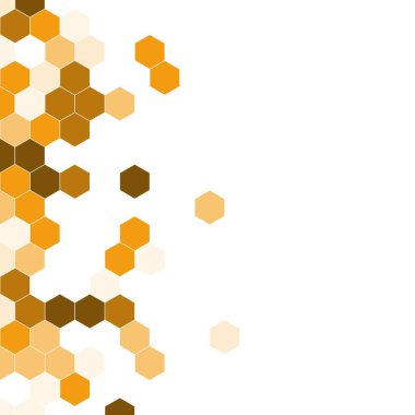 Grenli desen altıgenler renkli oluşur. Petek vektör arka plan. İzometrik geometri soyutlama. En boy oranı 1:1