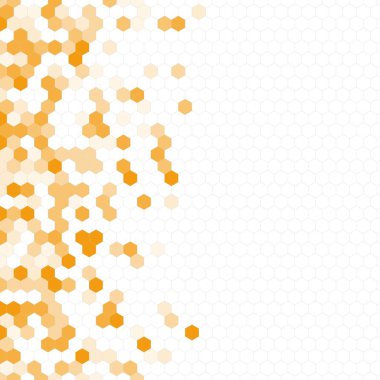Grenli desen altıgenler renkli oluşur. Petek vektör arka plan. İzometrik geometri soyutlama. En boy oranı 1:1
