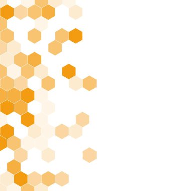 Grenli desen altıgenler renkli oluşur. Petek vektör arka plan. İzometrik geometri soyutlama. En boy oranı 1:1