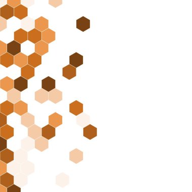 Grenli desen altıgenler renkli oluşur. Petek vektör arka plan. İzometrik geometri soyutlama. En boy oranı 1:1