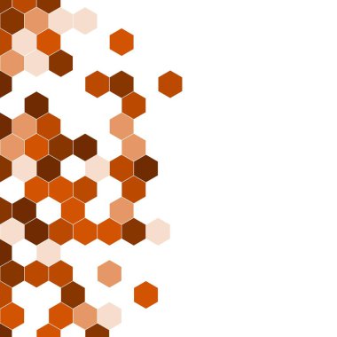 Grenli desen altıgenler renkli oluşur. Petek vektör arka plan. İzometrik geometri soyutlama. En boy oranı 1:1