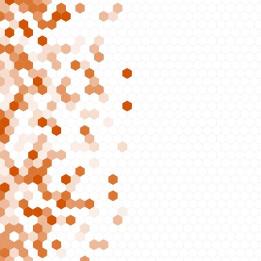 Grenli desen altıgenler renkli oluşur. Petek vektör arka plan. İzometrik geometri soyutlama. En boy oranı 1:1