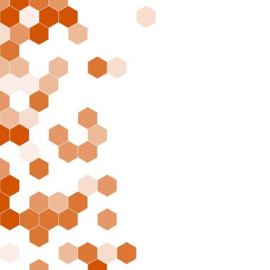 Grenli desen altıgenler renkli oluşur. Petek vektör arka plan. İzometrik geometri soyutlama. En boy oranı 1:1