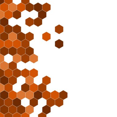 Grenli desen altıgenler renkli oluşur. Petek vektör arka plan. İzometrik geometri soyutlama. En boy oranı 1:1