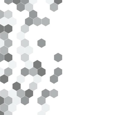 Grenli desen altıgenler renkli oluşur. Petek vektör arka plan. İzometrik geometri soyutlama. En boy oranı 1:1