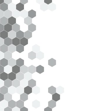 Grenli desen altıgenler renkli oluşur. Petek vektör arka plan. İzometrik geometri soyutlama. En boy oranı 1:1