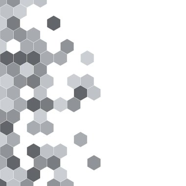 Grenli desen altıgenler renkli oluşur. Petek vektör arka plan. İzometrik geometri soyutlama. En boy oranı 1:1