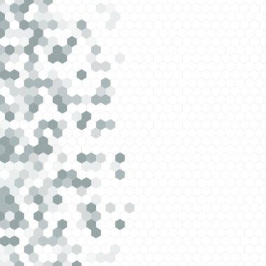 Grenli desen altıgenler renkli oluşur. Petek vektör arka plan. İzometrik geometri soyutlama. En boy oranı 1:1