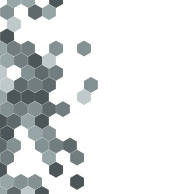 Grenli desen altıgenler renkli oluşur. Petek vektör arka plan. İzometrik geometri soyutlama. En boy oranı 1:1