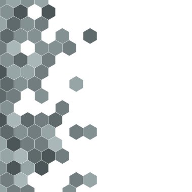 Grenli desen altıgenler renkli oluşur. Petek vektör arka plan. İzometrik geometri soyutlama. En boy oranı 1:1