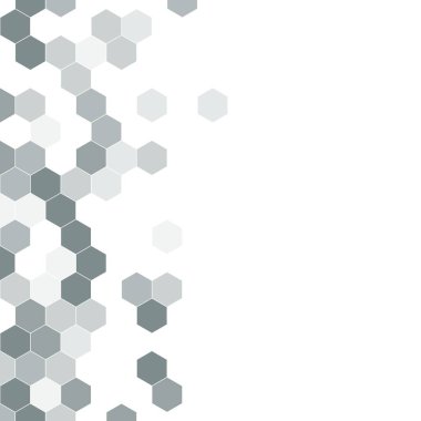 Grenli desen altıgenler renkli oluşur. Petek vektör arka plan. İzometrik geometri soyutlama. En boy oranı 1:1