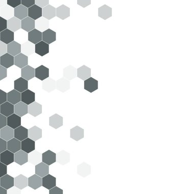 Grenli desen altıgenler renkli oluşur. Petek vektör arka plan. İzometrik geometri soyutlama. En boy oranı 1:1