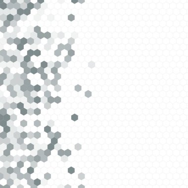 Grenli desen altıgenler renkli oluşur. Petek vektör arka plan. İzometrik geometri soyutlama. En boy oranı 1:1