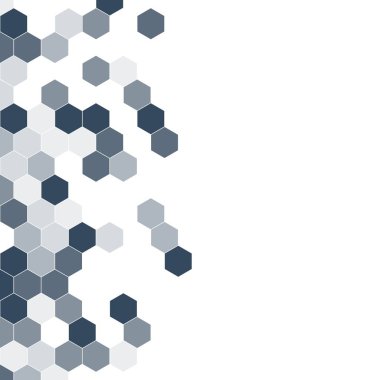 Grenli desen altıgenler renkli oluşur. Petek vektör arka plan. İzometrik geometri soyutlama. En boy oranı 1:1