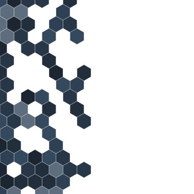 Grenli desen altıgenler renkli oluşur. Petek vektör arka plan. İzometrik geometri soyutlama. En boy oranı 1:1