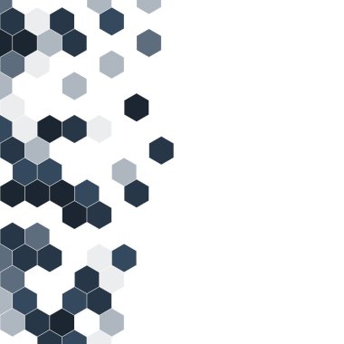 Grenli desen altıgenler renkli oluşur. Petek vektör arka plan. İzometrik geometri soyutlama. En boy oranı 1:1