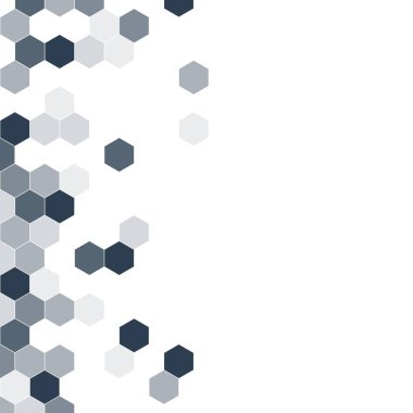 Grenli desen altıgenler renkli oluşur. Petek vektör arka plan. İzometrik geometri soyutlama. En boy oranı 1:1