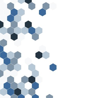 Grenli desen altıgenler renkli oluşur. Petek vektör arka plan. İzometrik geometri soyutlama. En boy oranı 1:1