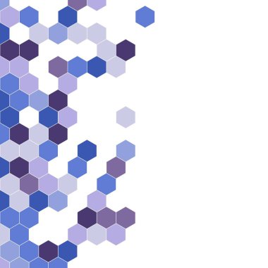 Grenli desen altıgenler renkli oluşur. Petek vektör arka plan. İzometrik geometri soyutlama. En boy oranı 1:1