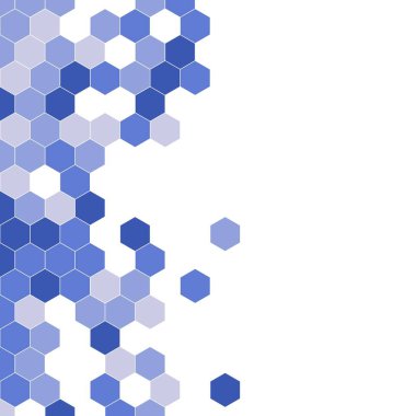 Grenli desen altıgenler renkli oluşur. Petek vektör arka plan. İzometrik geometri soyutlama. En boy oranı 1:1