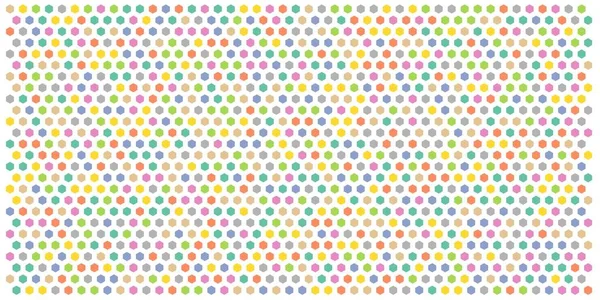 Altıgen kılavuz arka plan doku deseninin renkli. Petek vektör arka plan. İzometrik geometri. En boy oranı 2:1