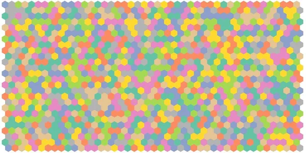 Altıgen kılavuz arka plan doku deseninin renkli. Petek vektör arka plan. İzometrik geometri. En boy oranı 2:1