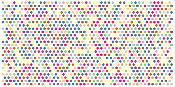 Altıgen kılavuz arka plan doku deseninin renkli. Petek vektör arka plan. İzometrik geometri. En boy oranı 2:1