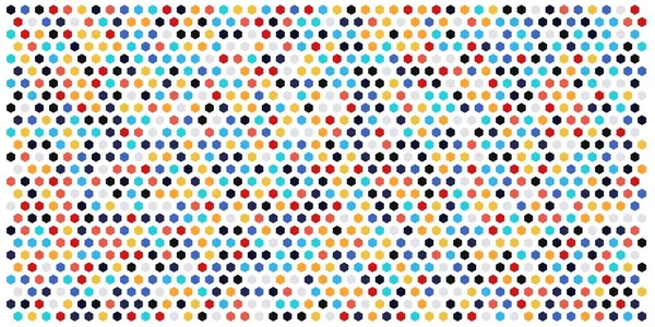 Altıgen kılavuz arka plan doku deseninin renkli. Petek vektör arka plan. İzometrik geometri. En boy oranı 2:1