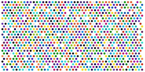 Altıgen kılavuz arka plan doku deseninin renkli. Petek vektör arka plan. İzometrik geometri. En boy oranı 2:1