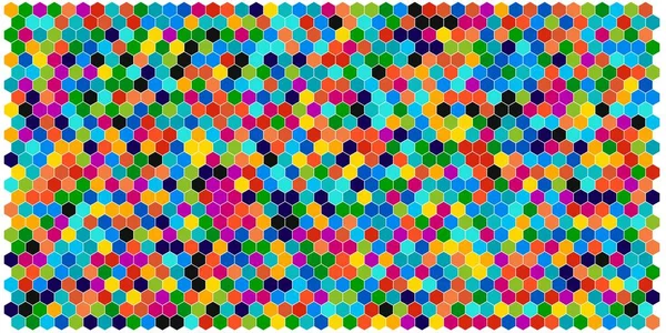 Altıgen kılavuz arka plan doku deseninin renkli. Petek vektör arka plan. İzometrik geometri. En boy oranı 2:1