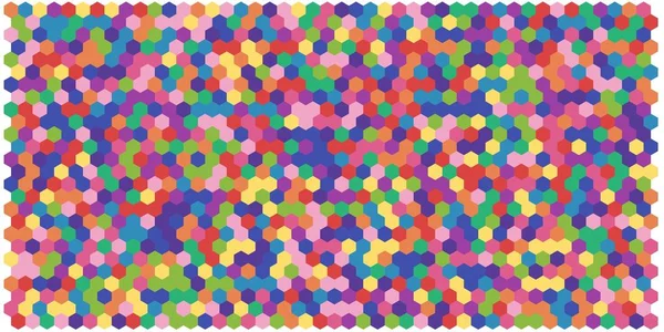 Altıgen kılavuz arka plan doku deseninin renkli. Petek vektör arka plan. İzometrik geometri. En boy oranı 2:1