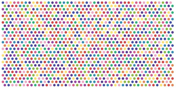 Altıgen kılavuz arka plan doku deseninin renkli. Petek vektör arka plan. İzometrik geometri. En boy oranı 2:1