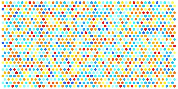 Altıgen kılavuz arka plan doku deseninin renkli. Petek vektör arka plan. İzometrik geometri. En boy oranı 2:1