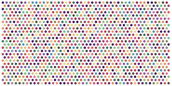 Altıgen kılavuz arka plan doku deseninin renkli. Petek vektör arka plan. İzometrik geometri. En boy oranı 2:1