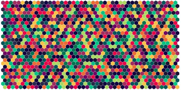 Altıgen kılavuz arka plan doku deseninin renkli. Petek vektör arka plan. İzometrik geometri. En boy oranı 2:1