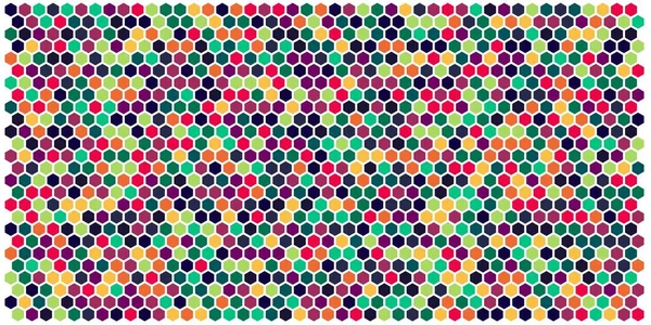 Altıgen kılavuz arka plan doku deseninin renkli. Petek vektör arka plan. İzometrik geometri. En boy oranı 2:1