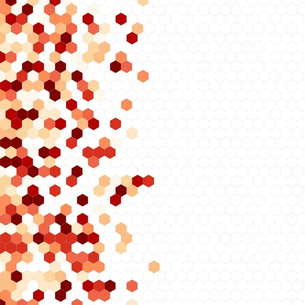 Grenli desen altıgenler renkli oluşur. Petek vektör arka plan. İzometrik geometri soyutlama. En boy oranı 1:1