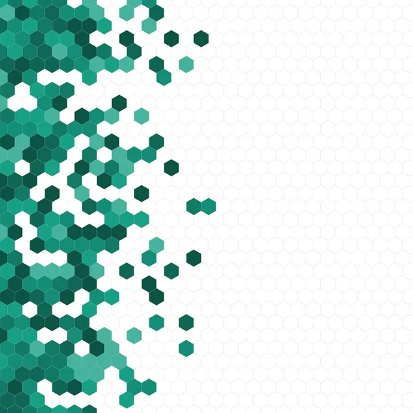 Grenli desen altıgenler renkli oluşur. Petek vektör arka plan. İzometrik geometri soyutlama. En boy oranı 1:1