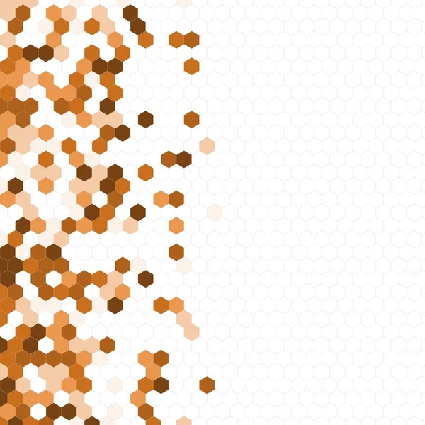 Grenli desen altıgenler renkli oluşur. Petek vektör arka plan. İzometrik geometri soyutlama. En boy oranı 1:1
