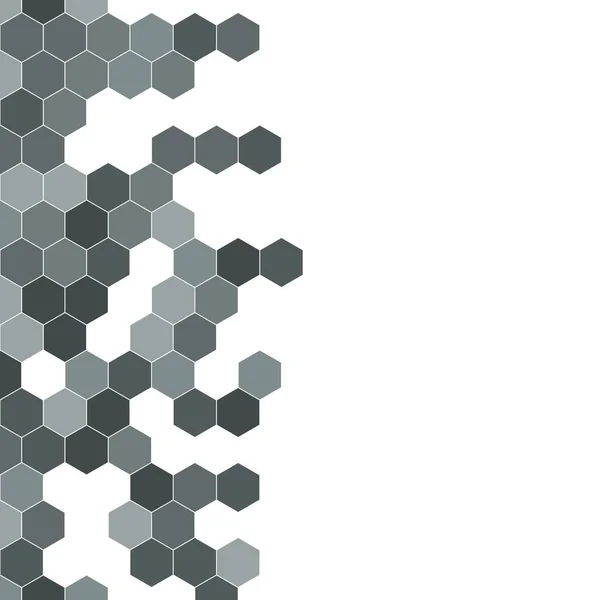 Motif Granuleux Composé Hexagones Colorés Fond Vecteur Nid Abeille Abstraction — Image vectorielle