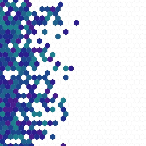 Grenli desen altıgenler renkli oluşur. Petek vektör arka plan. İzometrik geometri soyutlama. En boy oranı 1:1