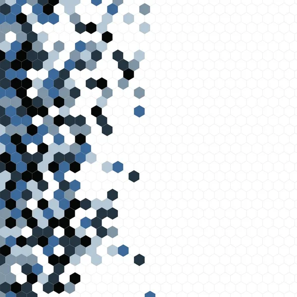 Grenli desen altıgenler renkli oluşur. Petek vektör arka plan. İzometrik geometri soyutlama. En boy oranı 1:1