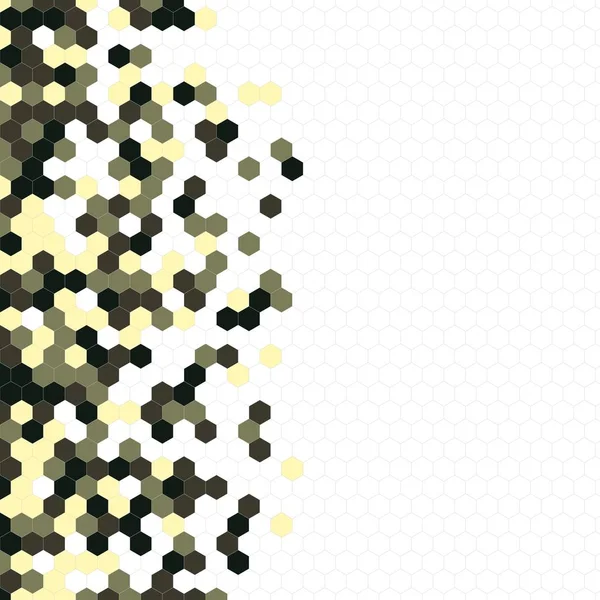 Grenli desen altıgenler renkli oluşur. Petek vektör arka plan. İzometrik geometri soyutlama. En boy oranı 1:1