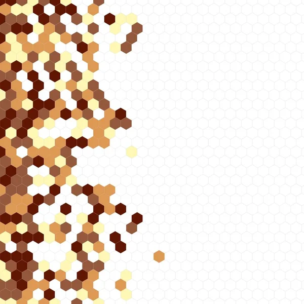 Grenli desen altıgenler renkli oluşur. Petek vektör arka plan. İzometrik geometri soyutlama. En boy oranı 1:1