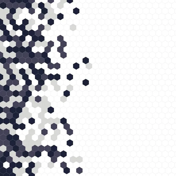 Grenli desen altıgenler renkli oluşur. Petek vektör arka plan. İzometrik geometri soyutlama. En boy oranı 1:1