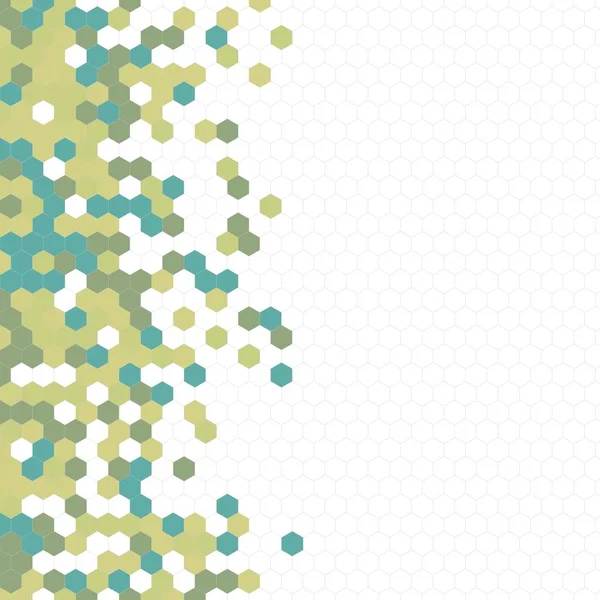Grenli desen altıgenler renkli oluşur. Petek vektör arka plan. İzometrik geometri soyutlama. En boy oranı 1:1