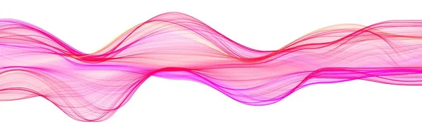 Abstract wave colorful background. Sweeping lines. Creative graphic design. Decorative fractal style.