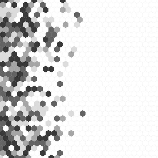 Grenli desen altıgenler renkli oluşur. Petek vektör arka plan. İzometrik geometri soyutlama. En boy oranı 1:1